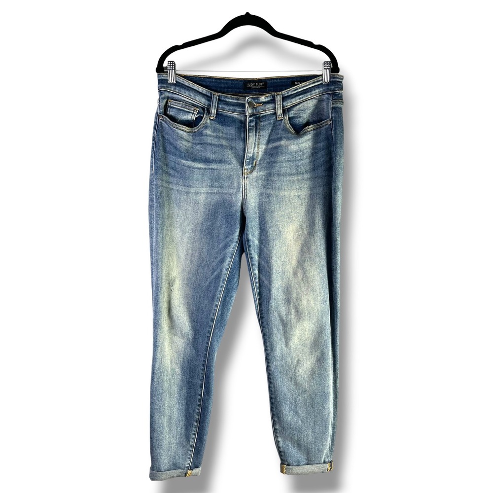 Judy Blue Womens Sz 11/30 Slim Fit Jeans High Rise Medium Wash JB82176MD Casual